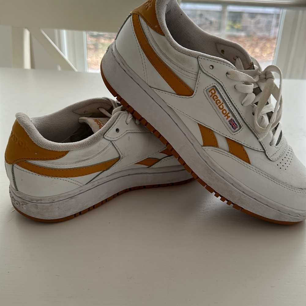 Reebok Women's White and Gold Sneakers - Picture 2 of 8